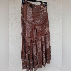 Pants Three-tiered Wide Leg Small